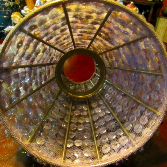 Vintage Votive Candle Lamp with Pastel Bead Shade - Picture 10 of 16